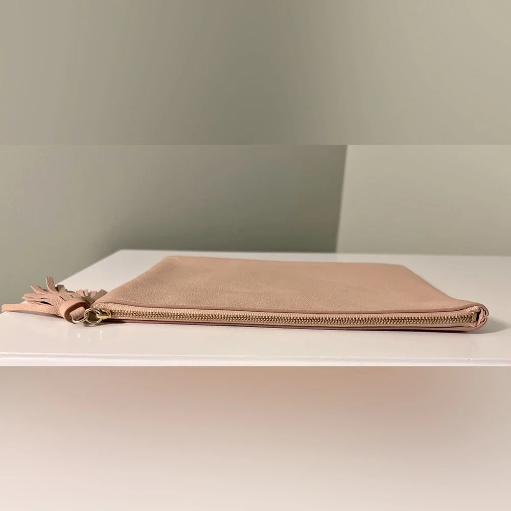 Kate Spade ♠️ Blush Pink Leather Pouch/Clutch